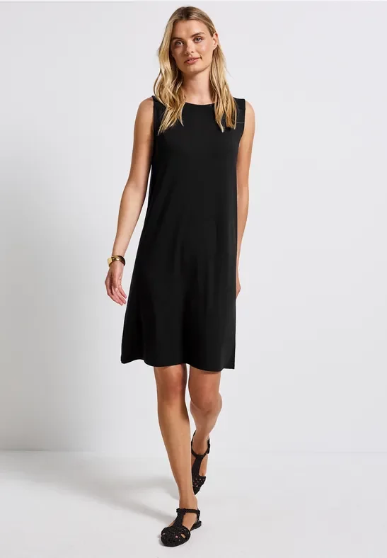 Kleid in Unifarbe