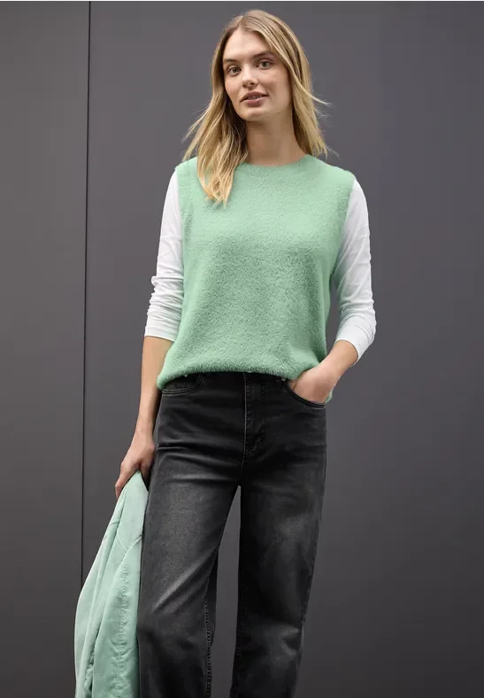 Ärmelloser Pullover