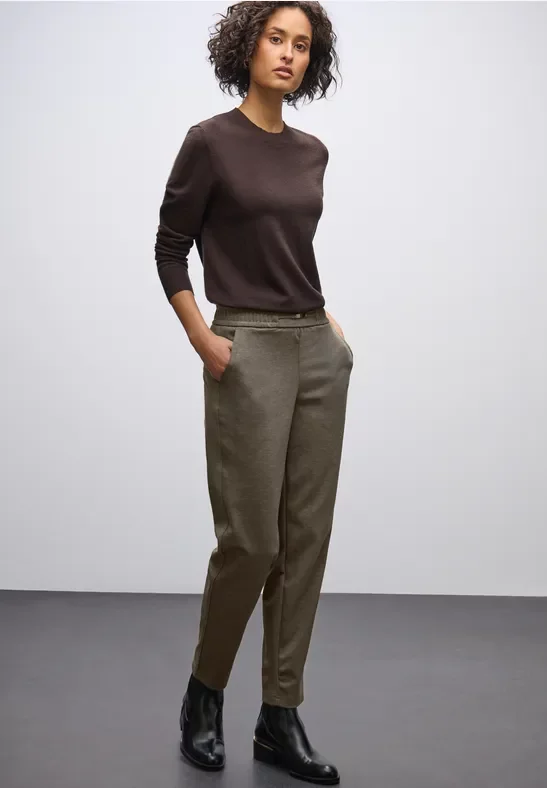 Melange Hose mit Detail