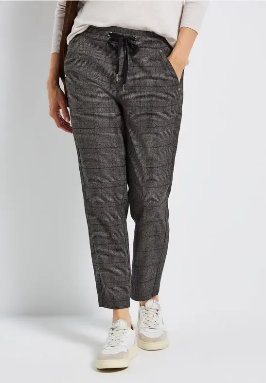 Karierte Loose Fit Hose