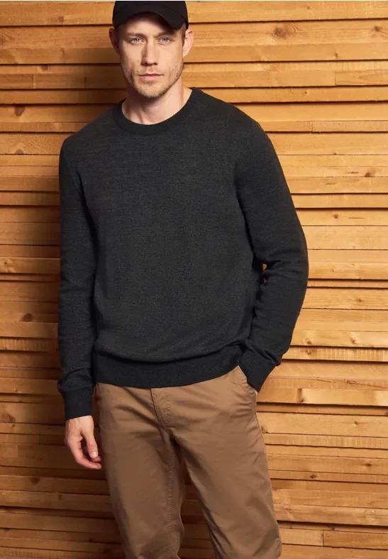 Basic Baumwoll Pullover