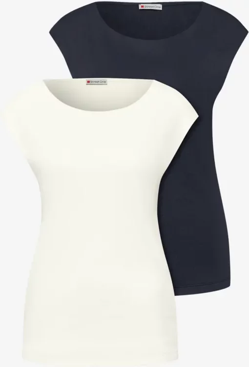 Basic Shirt mit Boatneck im 2er-Pack