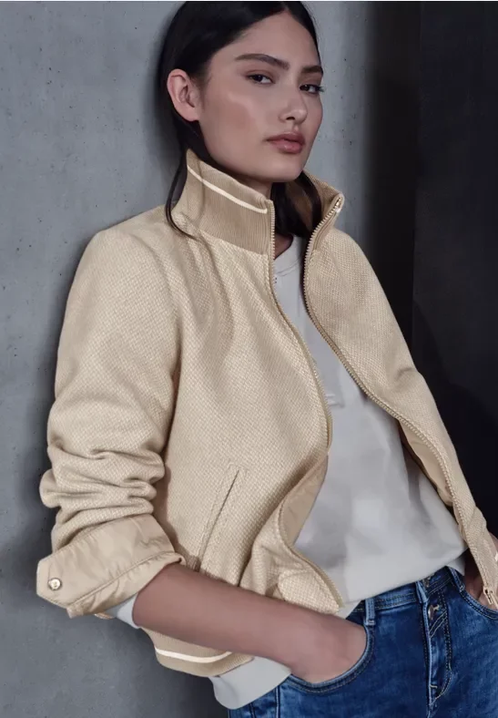 Blouson mit College Details