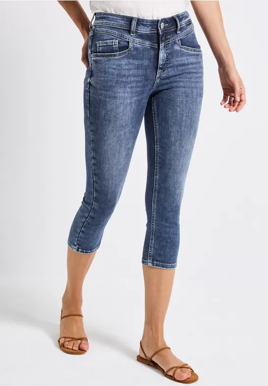 Slim Fit 3/4-Jeans