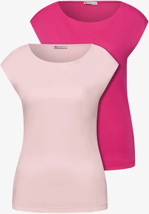 Basic Shirt mit Boatneck im 2er-Pack