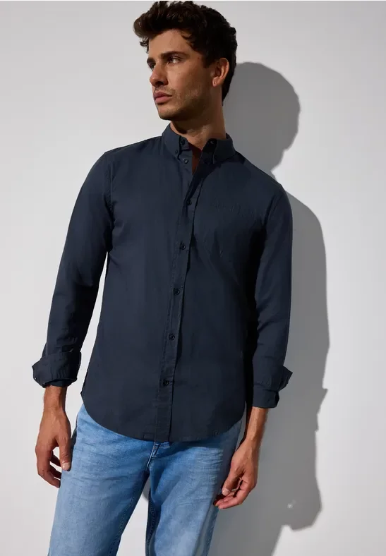 Popeline Stretch Hemd