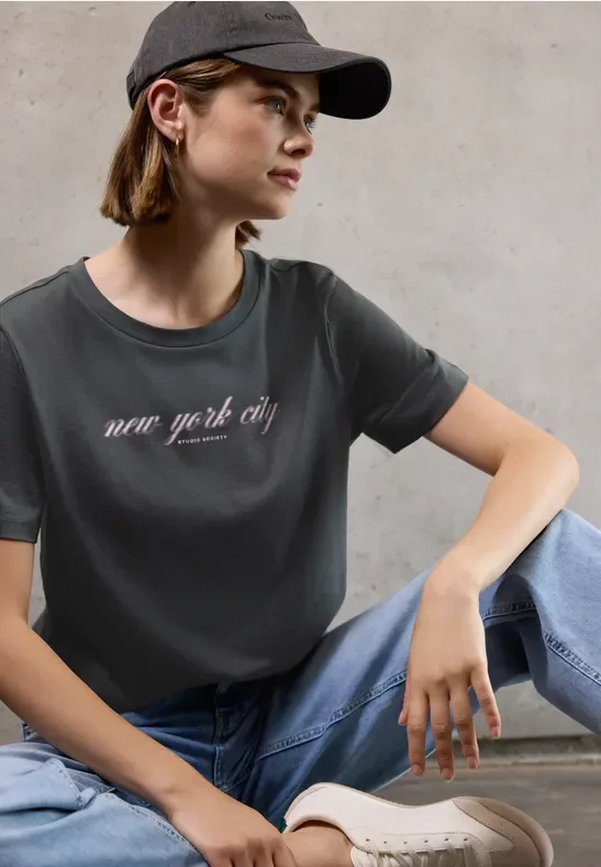 T-Shirt mit Wording