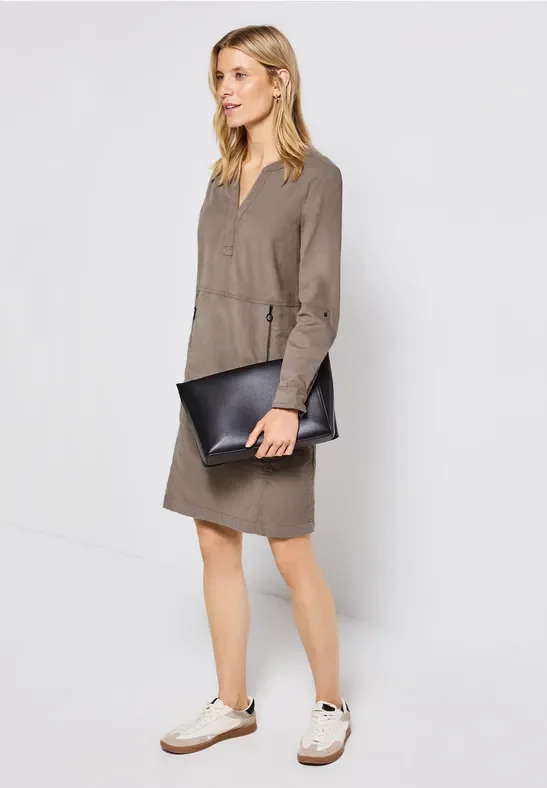 Thumbnail - Cordkleid mit Split Neck