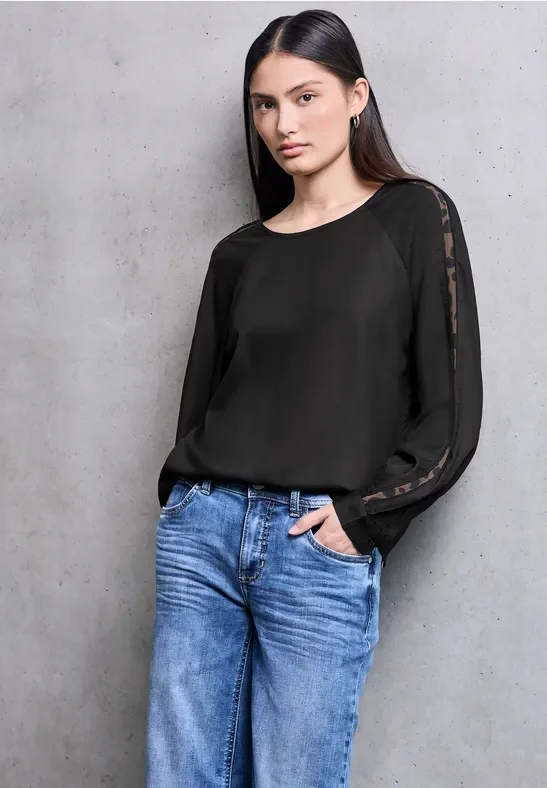Thumbnail - Raglan Bluse mit Tapedetails