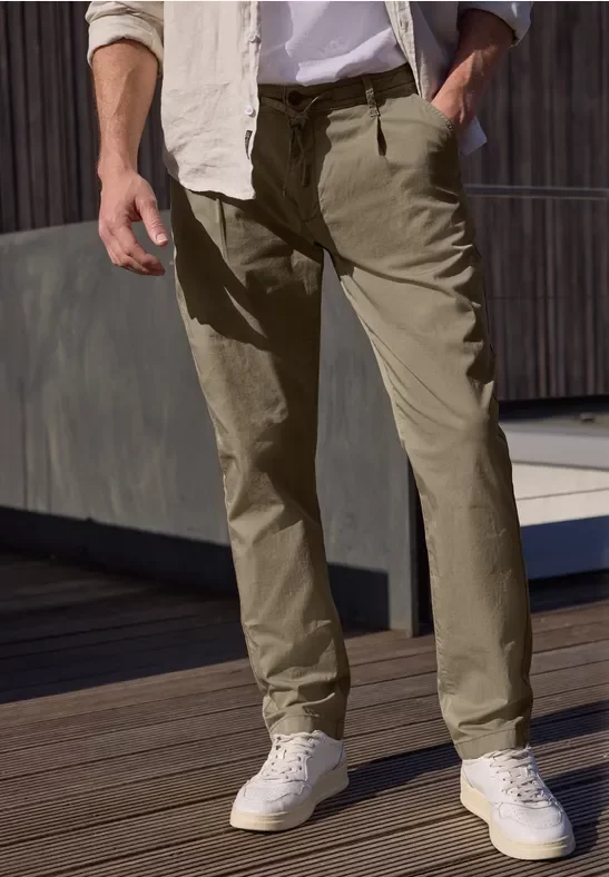 Street One Straight Leg Chino in leichter Qualität