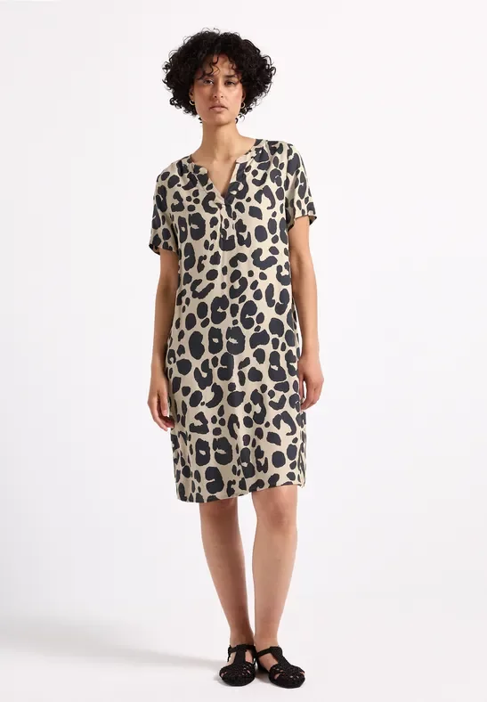 Gemustertes Twill-Kleid