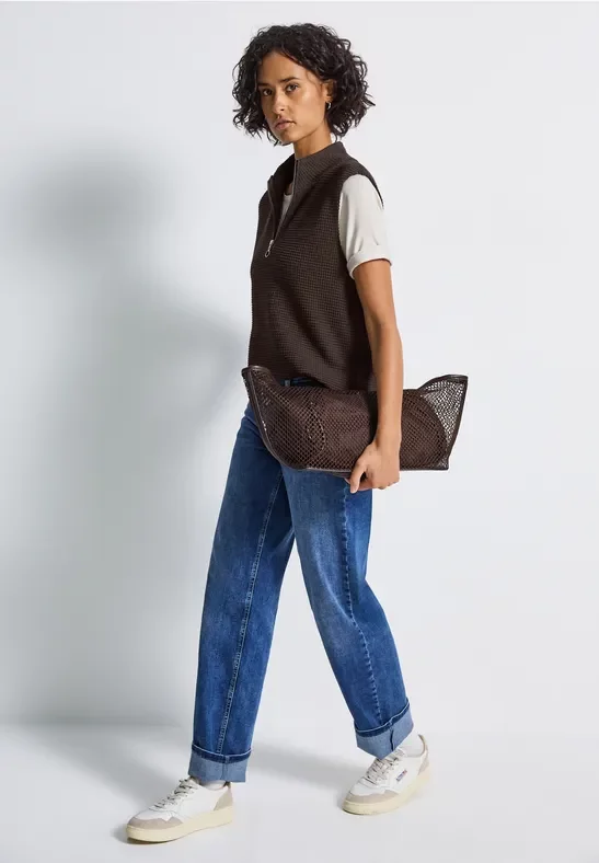 Turtleneck Shirt mit Zipper