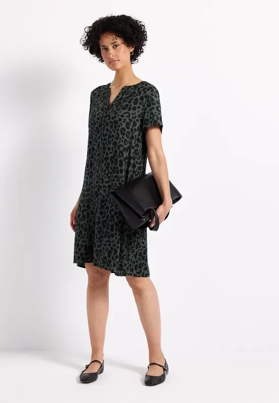 Gemustertes Twill-Kleid