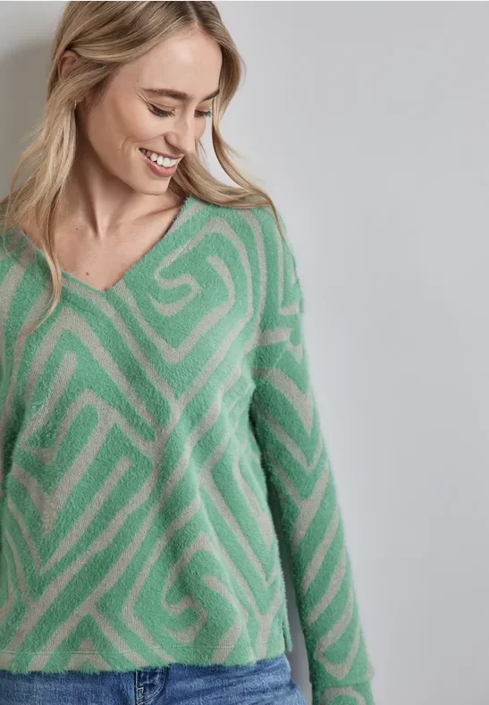 Gemustertes Cosy Shirt