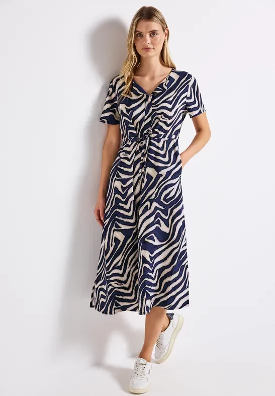 Gemustertes Midi-Kleid
