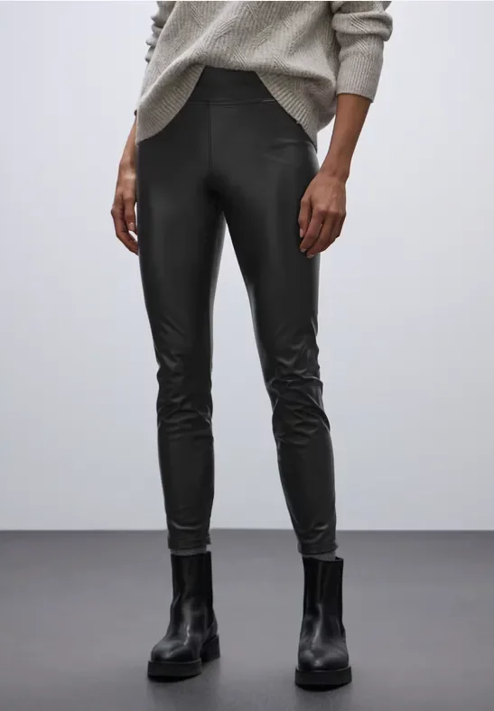 Leder Look Leggings