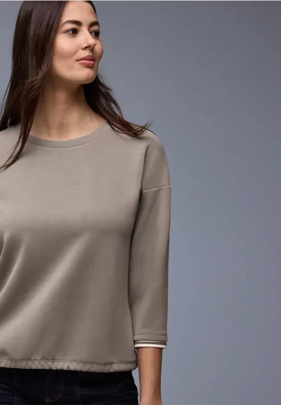 Silk-Look Shirt mit Details