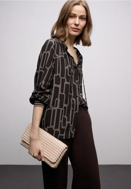 Gemusterte Tunika mit Tape