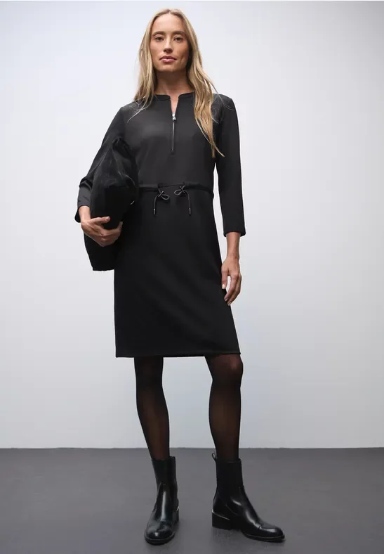 Jersey-Kleid mit Zipper
