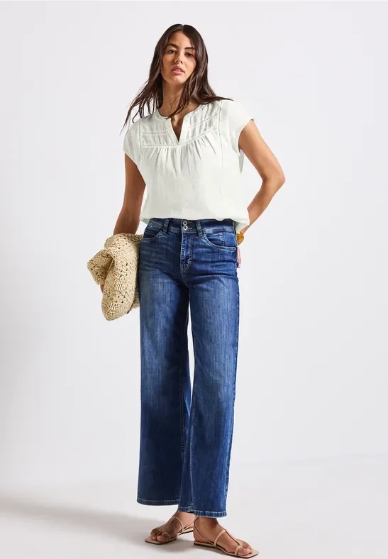 Bluse mit Tape-Details