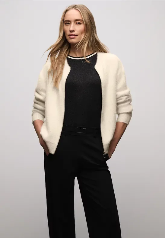 Cardigan im Blouson-Look