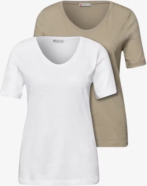 Basic T-Shirt mit Kurzarm im 2er-Pack