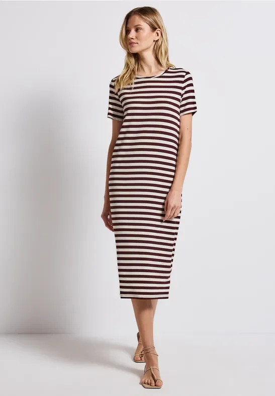 Gestreiftes T-Shirt-Kleid