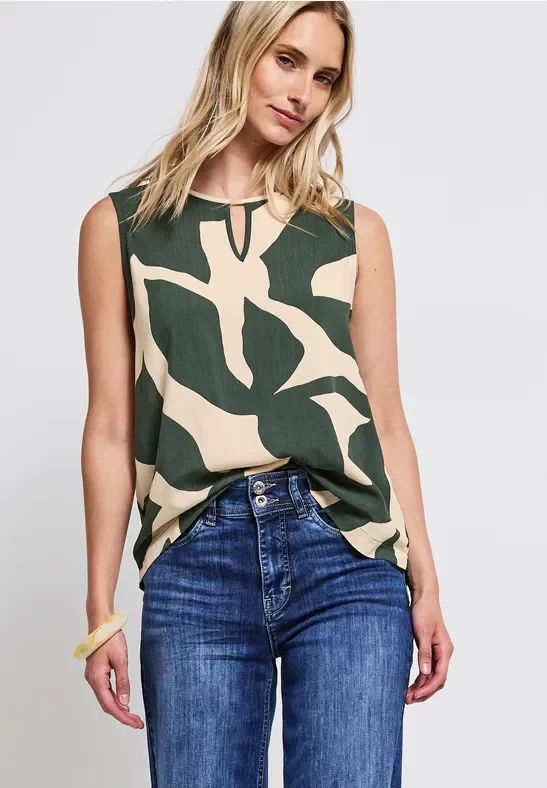 Gemustertes Blusentop