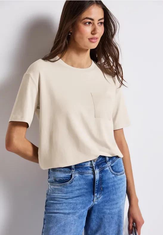 T-Shirt mit Brusttasche