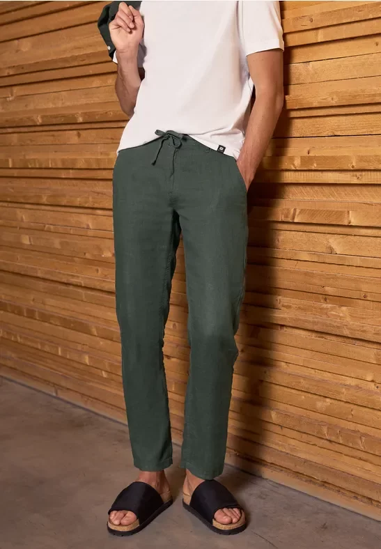 Relaxed Fit Leinenchino