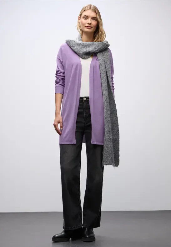 Langer Feinstrickcardigan