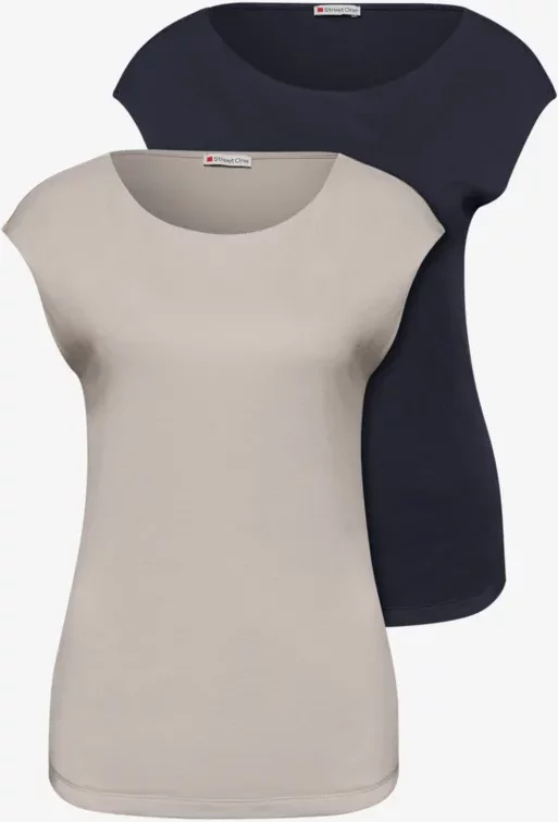 Basic Shirt mit Boatneck im 2er-Pack