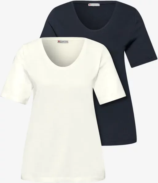 Basic T-Shirt mit Kurzarm im 2er-Pack
