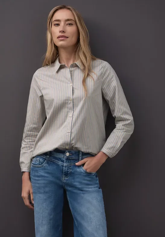 Gestreifte Business Bluse