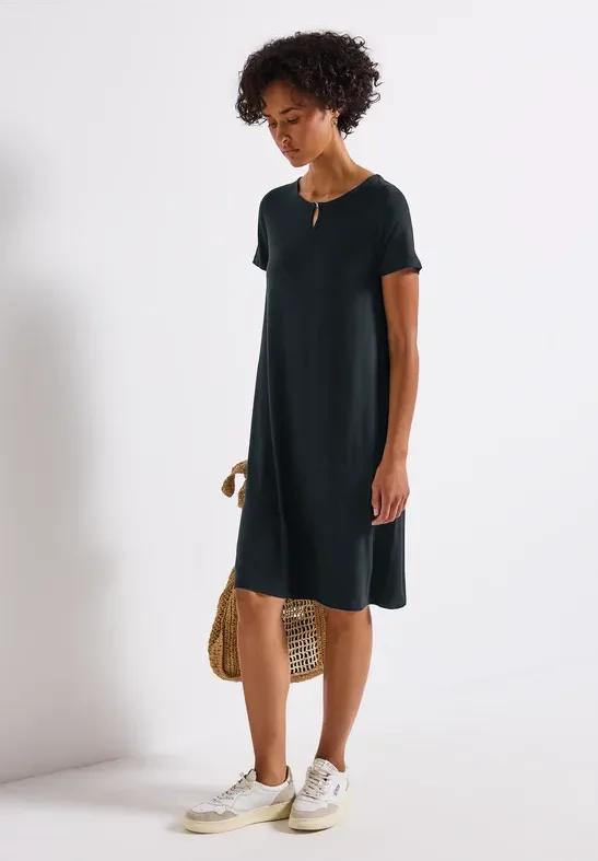 T-Shirt-Kleid in Unifarbe