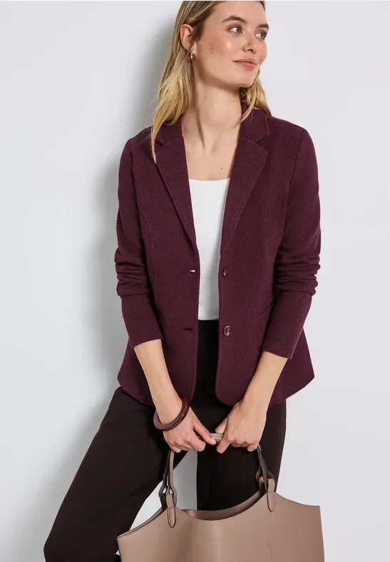 Basic Blazer mit Struktur