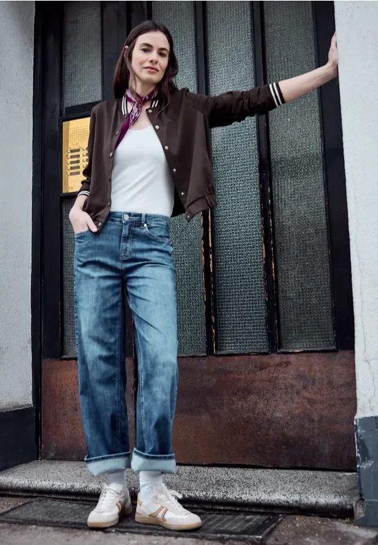 Blouson mit Collegedetails