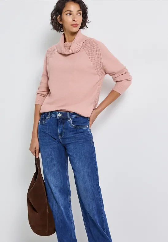 Pullover mit Stehkragen