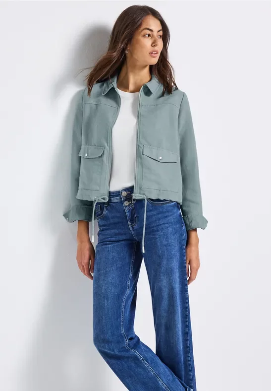 Cordjacke mit Zipper