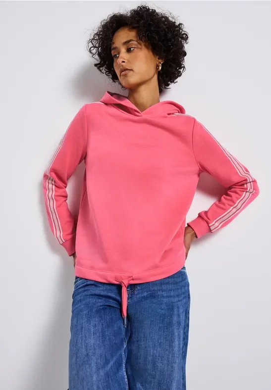 Hoodie mit Galonstreifen