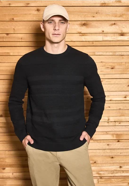 Thumbnail - Strukturstreifen Pullover