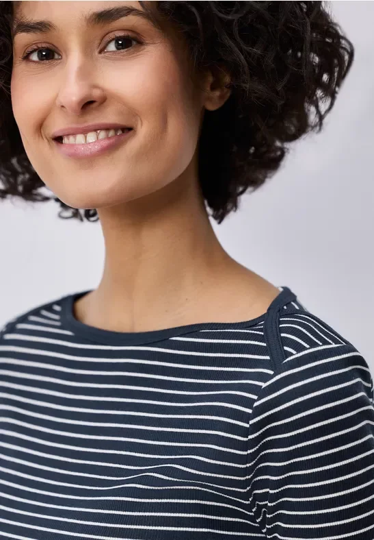 Gestreiftes Basic Shirt