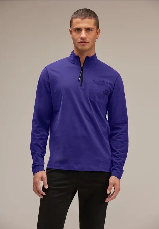 Langarmshirt mit Zipper