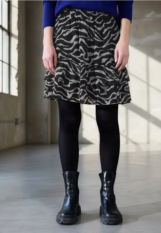 Gemusterter Chiffonrock