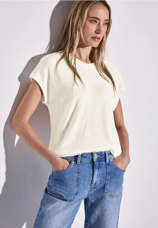 Shirt mit Streifenstruktur