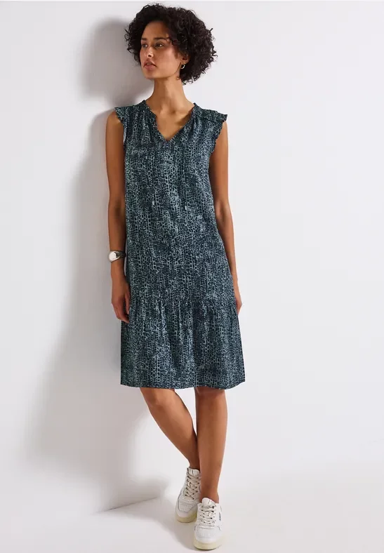 Snake Print Tunika-Kleid