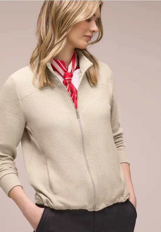 Langarm Jacke mit Turtle Neck