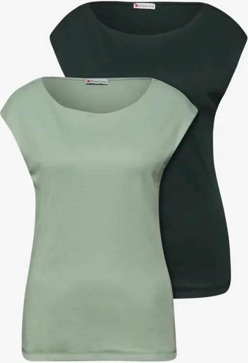 Basic Shirt mit Boatneck im 2er-Pack