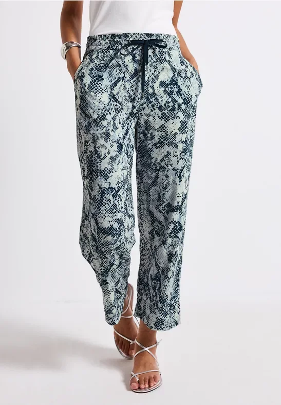 Thumbnail - Snake Print Wide Leg Hose