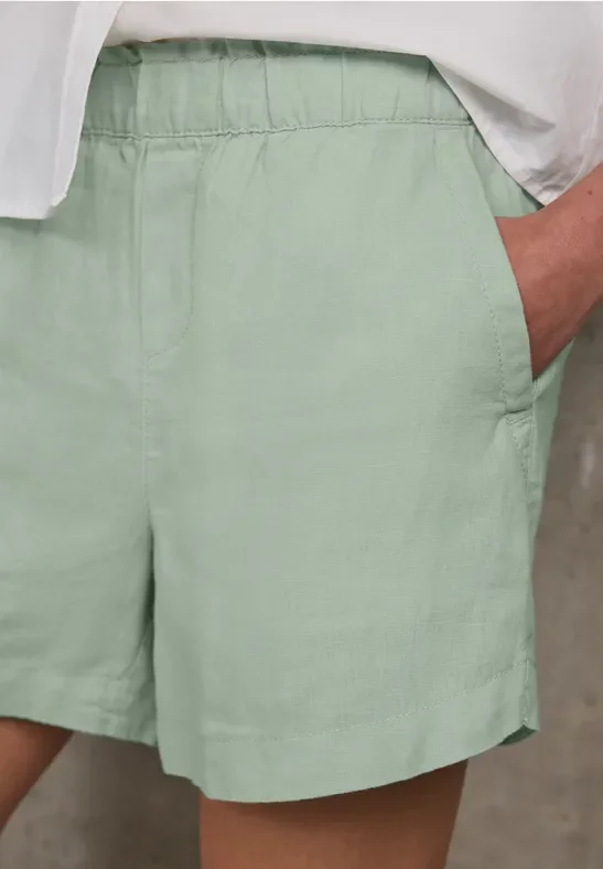 Paperbag Leinen Shorts